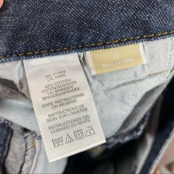 Michael Kors medium wash studded boot cut jeans size 10 - Picture 6 of 7